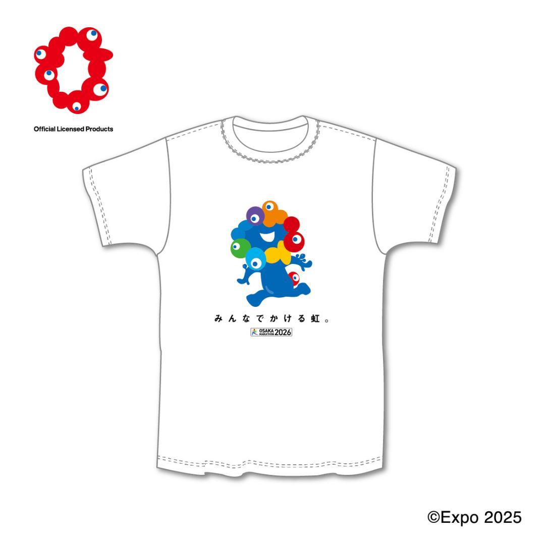 ミャクミャク 大阪マラソンコラボ Tシャツ Lサイズ 2025大阪・関西万博