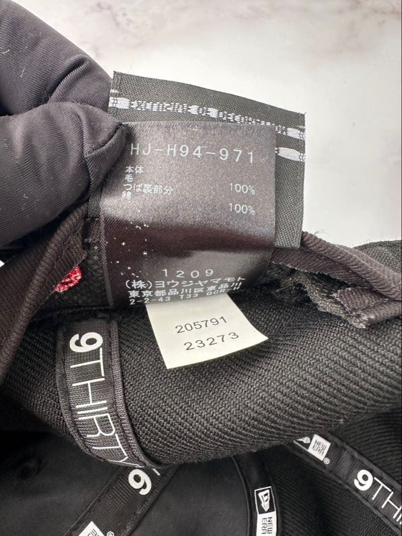 Yohji Yamamoto ×NEW ERA LOGO WOOL CAP