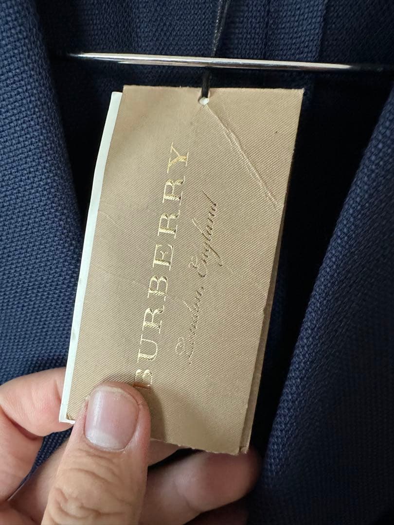 Burberry ネイビー テーラードジャケット