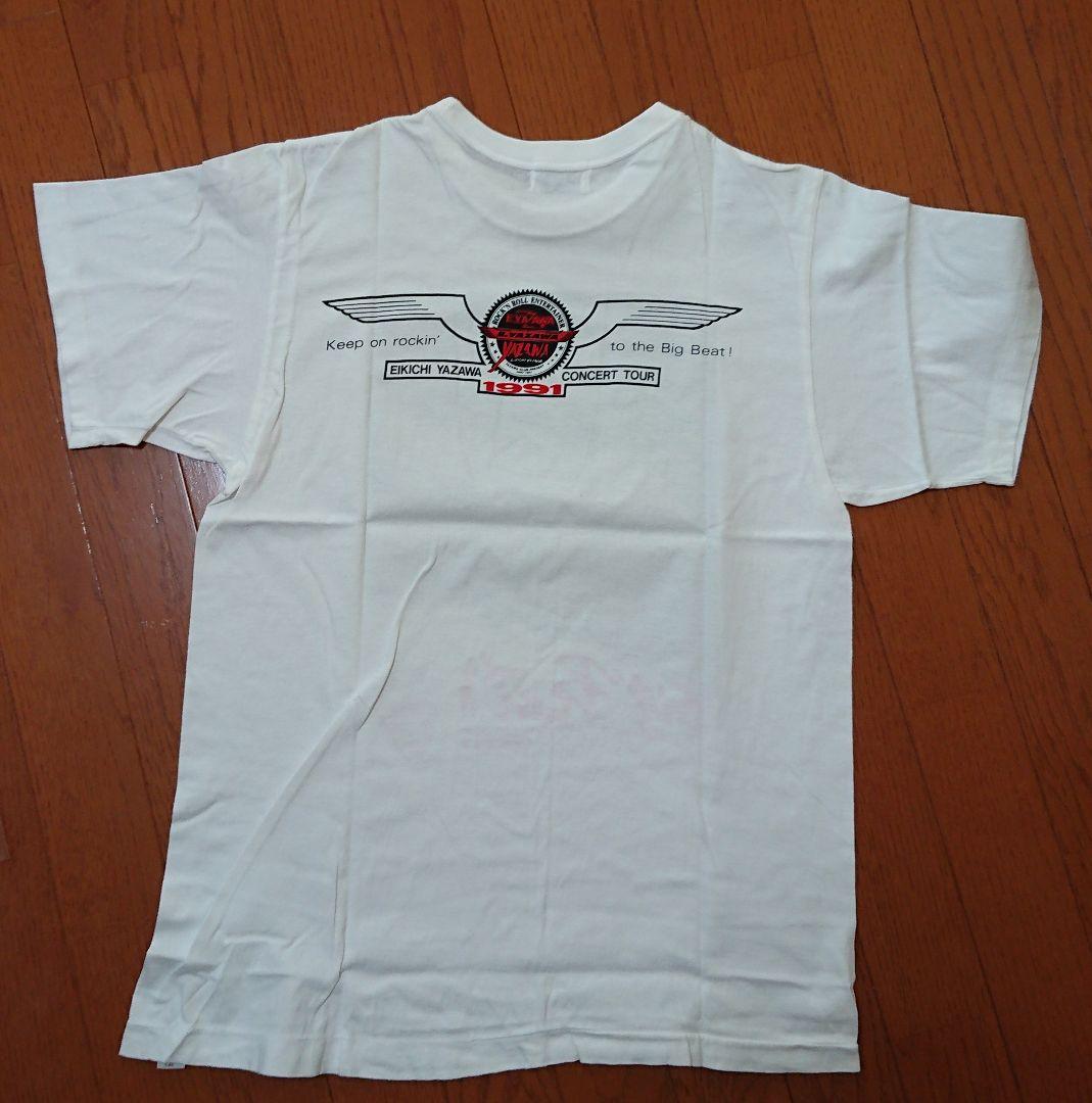 矢沢永吉 1991年 ビックビートツアー 白 Tシャツ 未使用品当時物