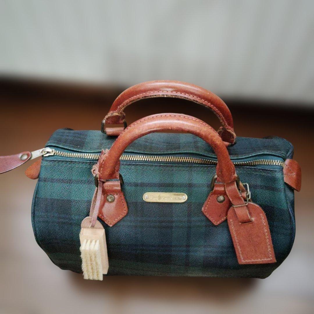 りこさん専用★美品★Ralph Lauren ミニボストンバッグ チェック柄