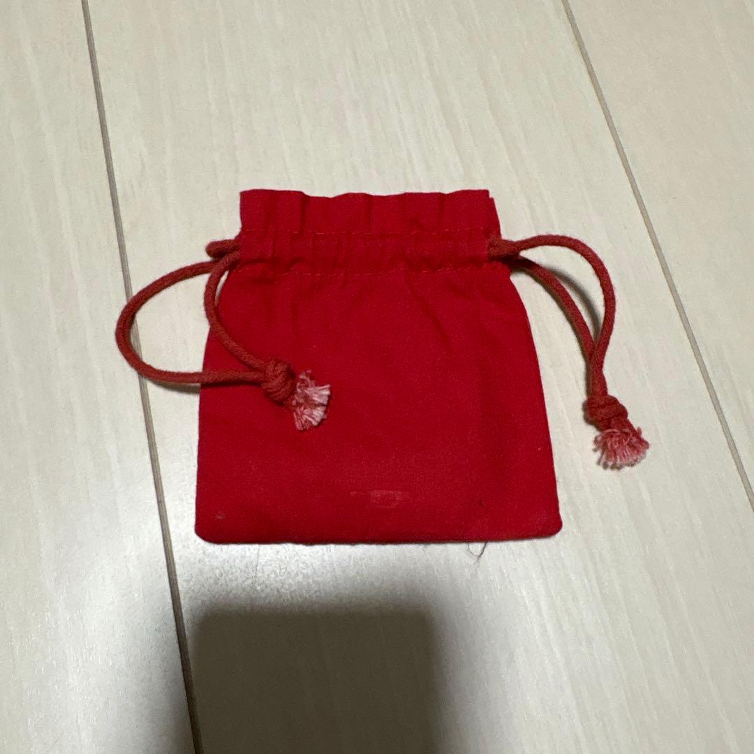 DIESEL シンプルチェーンネックレス　冊子、巾着付き