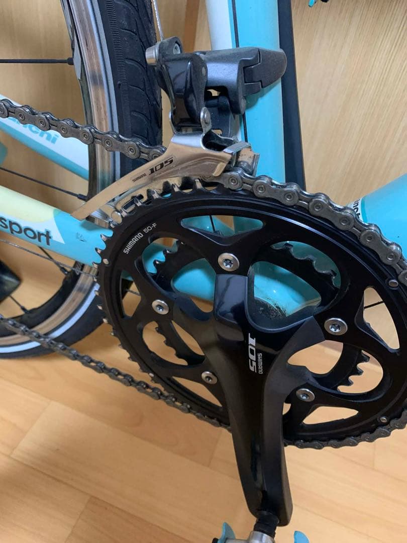 美品　BIANCHI ビアンキ カメレオンテ チェレステカラー シマノ105