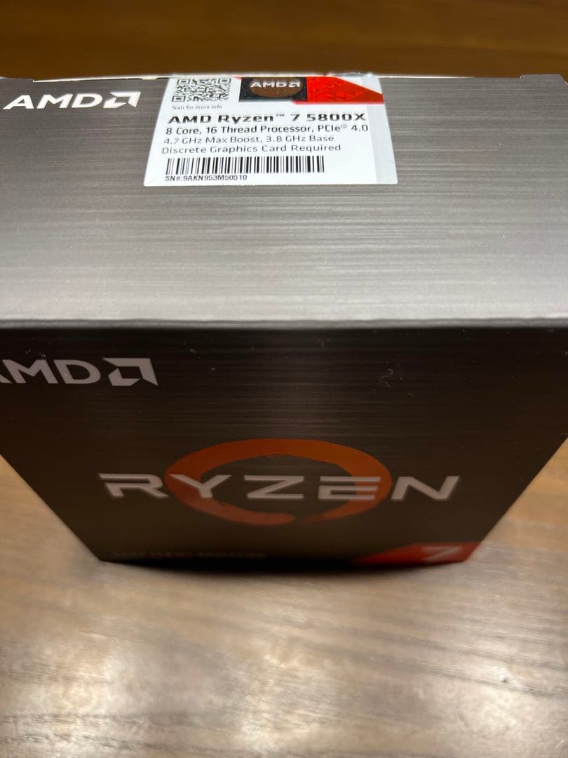 ジャンク・AMD Ryzen 7 5800X
