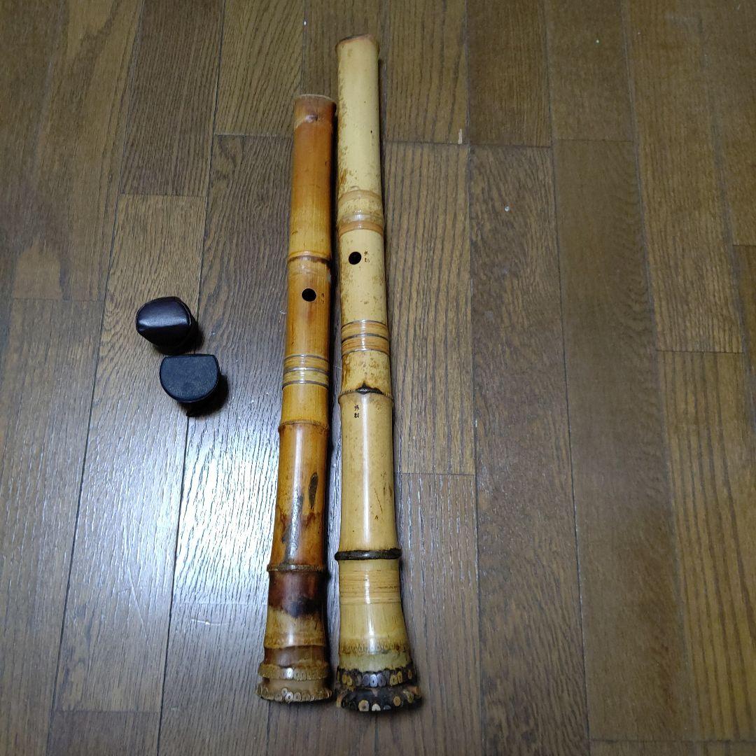 諏訪銘　尺八二管　和楽器　伝統楽器　一尺八寸と一尺六寸管