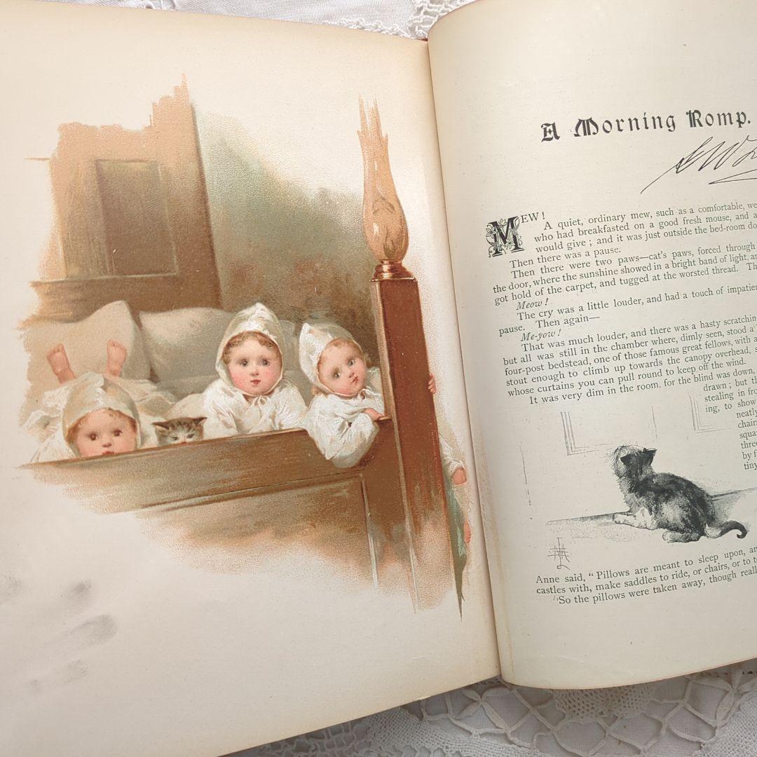 稀少1892アンティーク絵本 初版 洋書 児童書 ヴィクトリアン ヴンテージ
