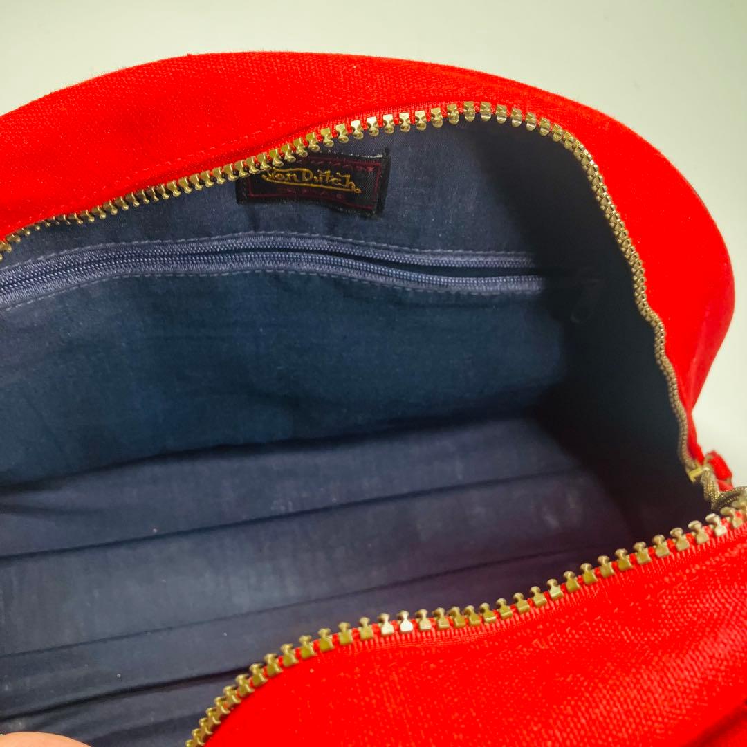 美品　Von Dutch　ボンダッチ　キャンバス生地　ハンドバッグy2k レトロ