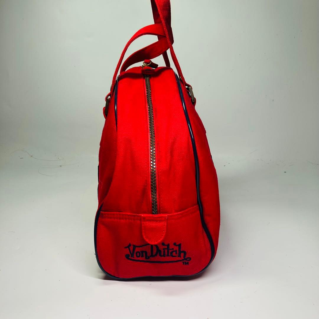 美品　Von Dutch　ボンダッチ　キャンバス生地　ハンドバッグy2k レトロ