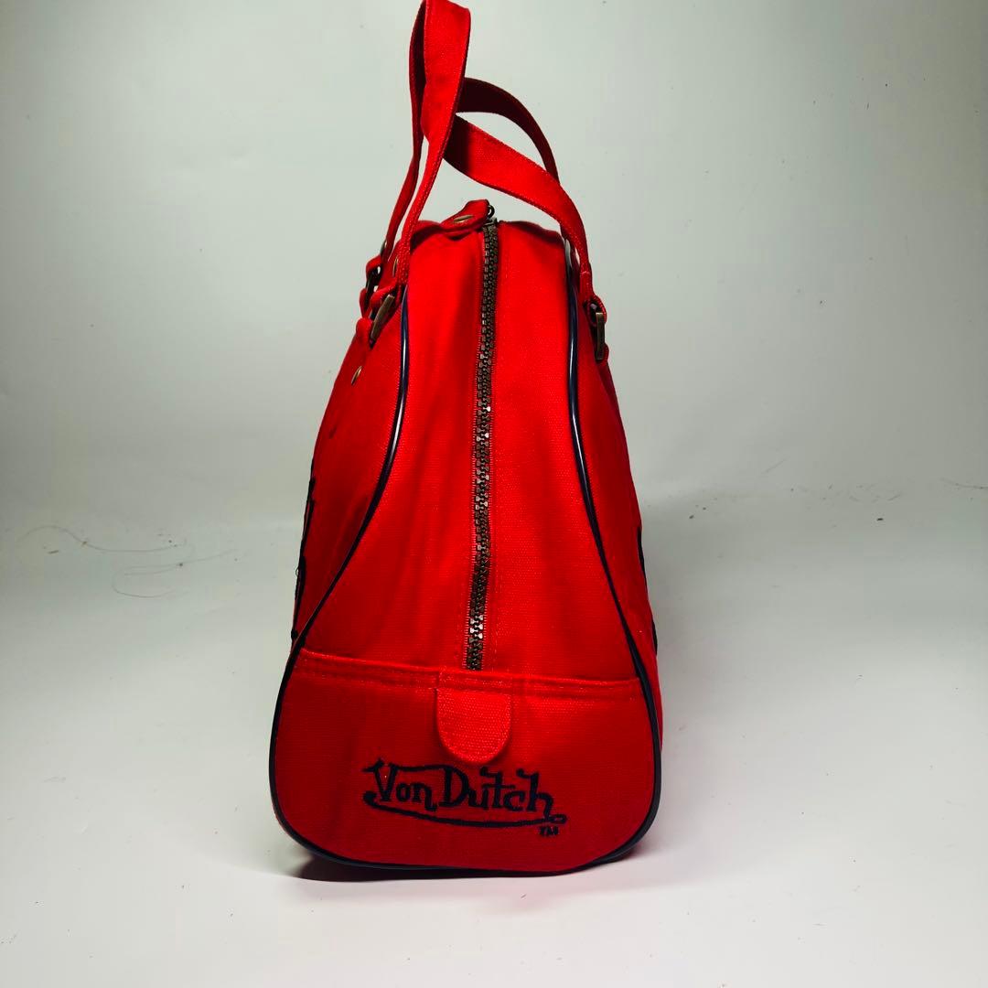 美品　Von Dutch　ボンダッチ　キャンバス生地　ハンドバッグy2k レトロ