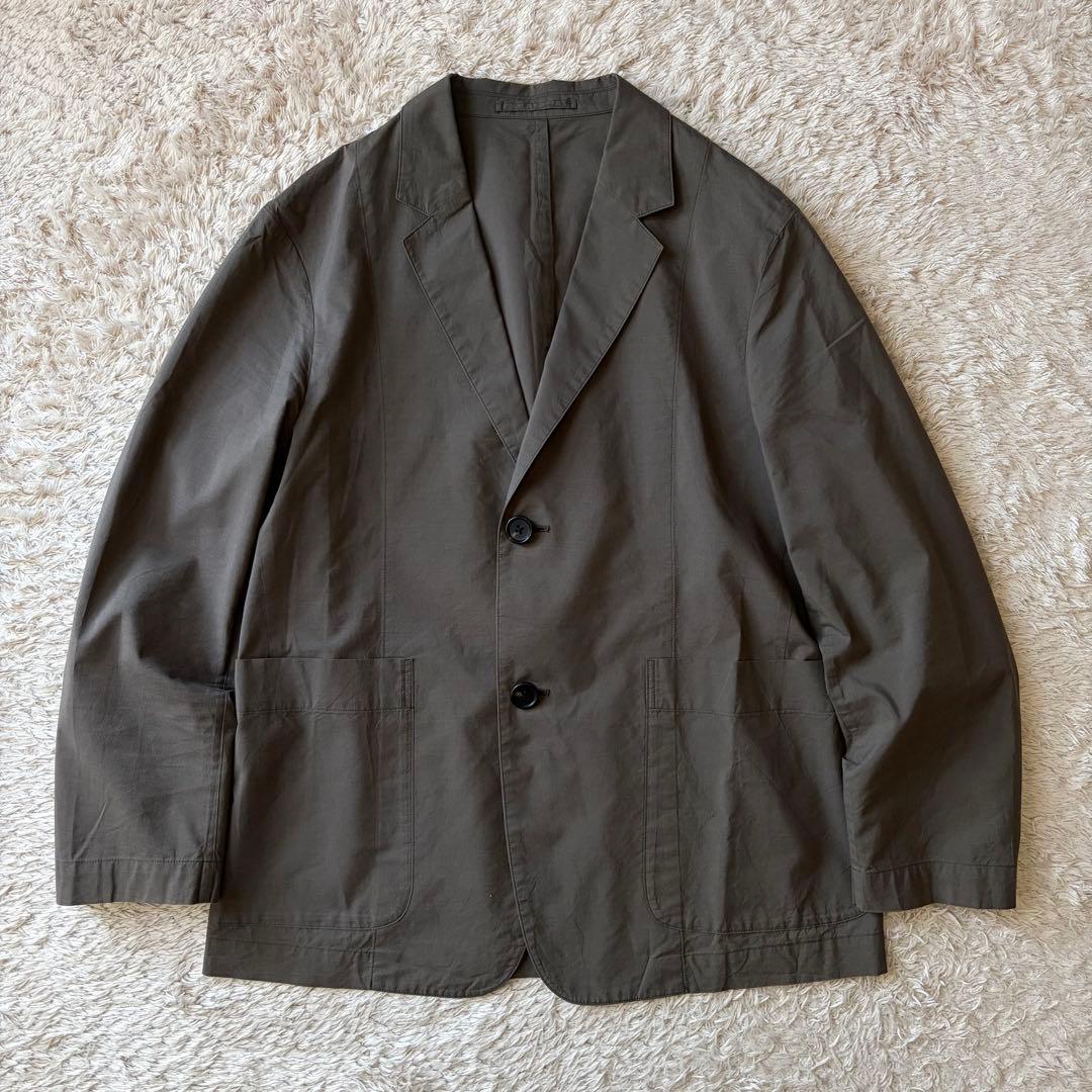 マーガレットハウエル コットン シルク ジャケット S グレージュ