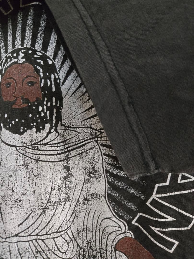 90s JESUS IS A BLACK MAN Tシャツ RAP TEES