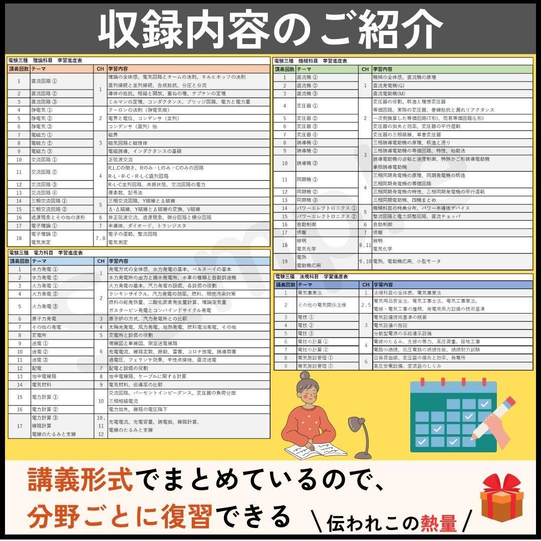 ●３月試験に間合う●電験三種 フルカラー暗記シート＆まとめノート（全科目+入門）
