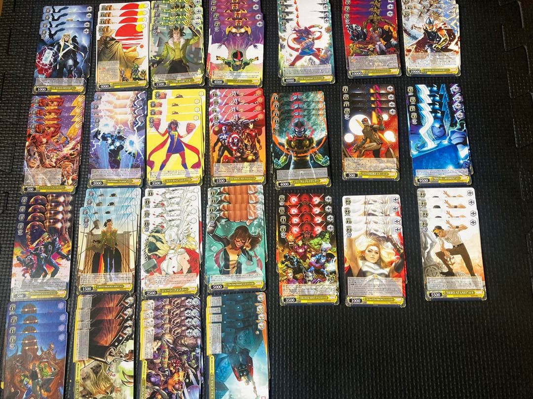 ヴァイスシュバルツ　MARVEL初弾・2弾・3弾4コンセット