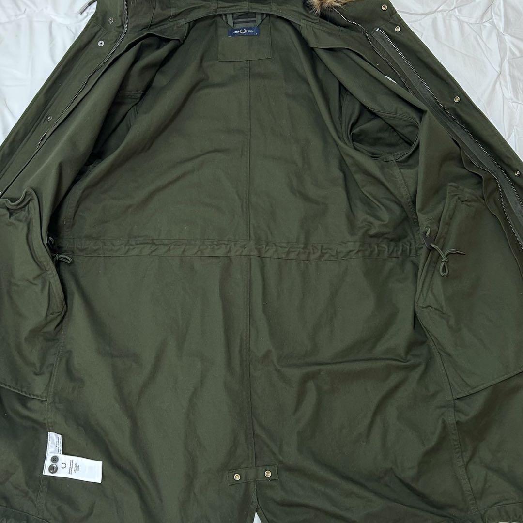 美品 FRED PERRY フレッドペリー モッズコート ミリタリーコート