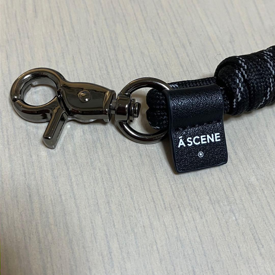 ASCENE ✖︎ HIMAA コラボ デザイン パラコード ストラップ ブラック