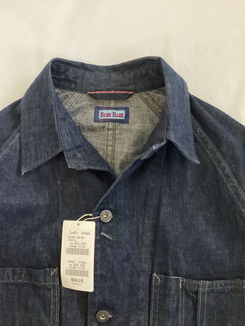 BLUE BLUE ライトデニムカバーオール　Sサイズ　新品タグ付き