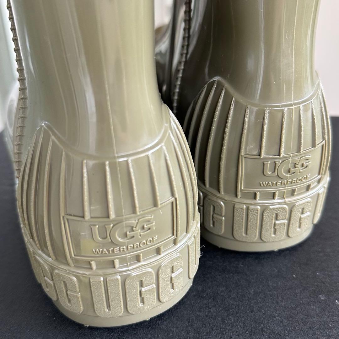UGG レインシューズ 24センチオリーブ　カーキ　長靴 レインブーツ