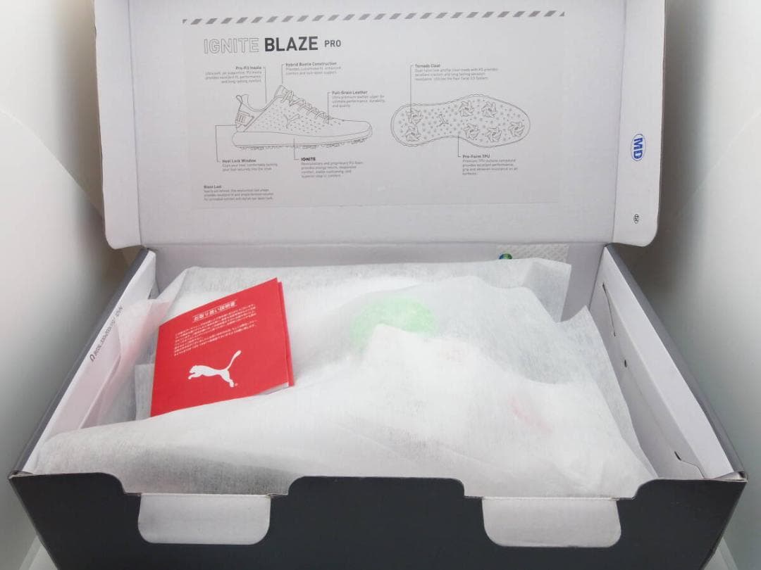 新品同様　未使用　PUMA　ゴルフシューズ　24.5cm　綺麗な美品　ホワイト