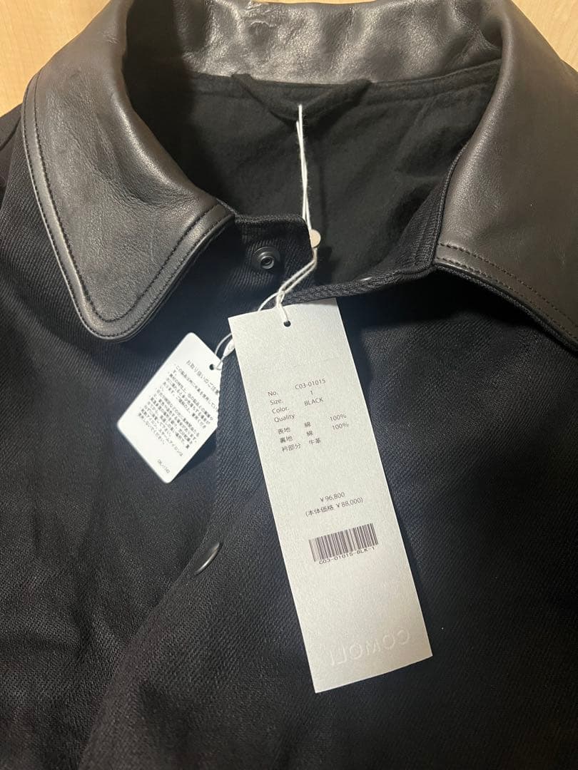 25AW SIZE1 COMOLI デニムレザーワークジャケット　新品未使用