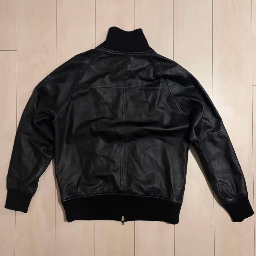 FRED PERRY ブラック　ラムレザーブルゾン　L