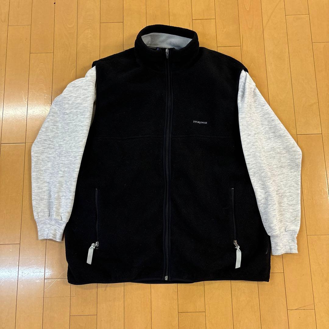 00年製パタゴニアシンチラベスト　ブラックXXL