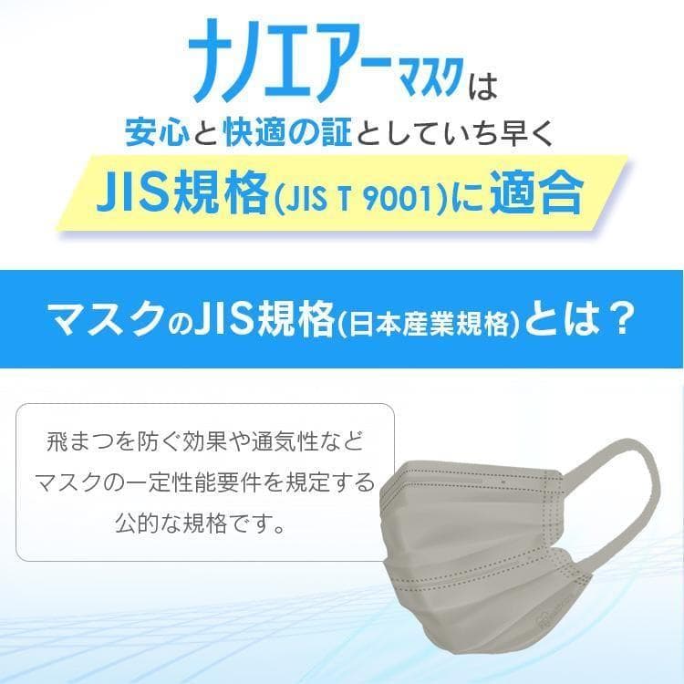 Fumiアイリスオーヤマ【ナノエアーマスク】アッシュグレー　30枚×20箱