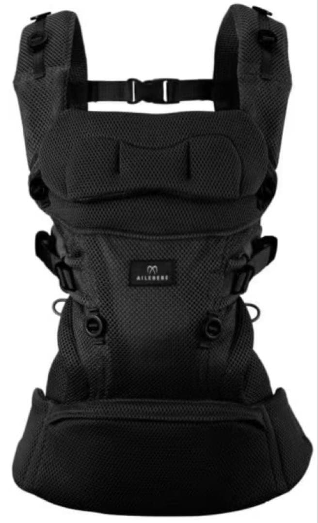 エールべべ ベビーキャリアスリー ブラック 黒 抱っこ紐 新品 未使用