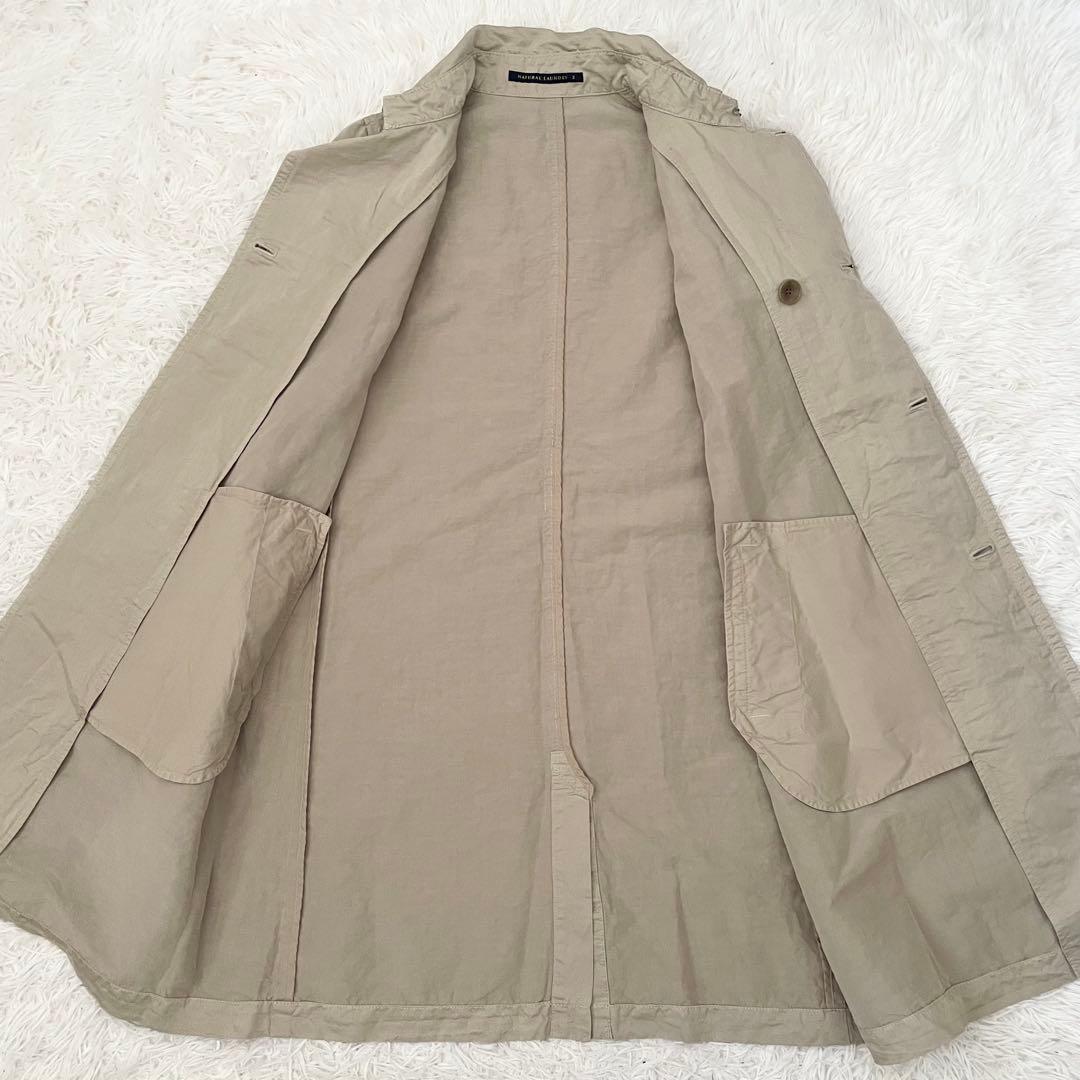タグ付き　NATURAL LAUNDRY スプリングコート　麻　綿　日本製