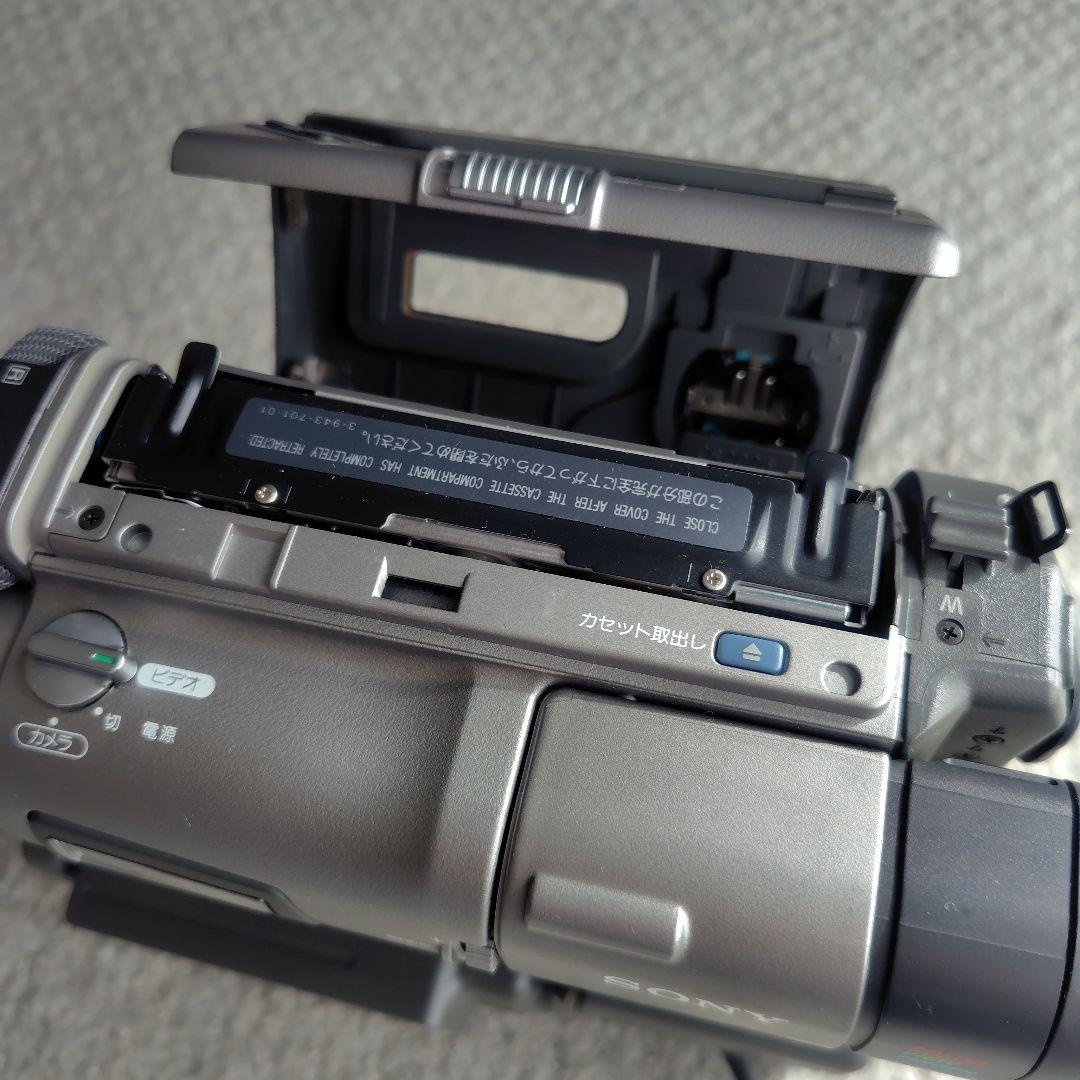 再生良好 SONY Handycam video Hi8 本体 AVケーブル付き