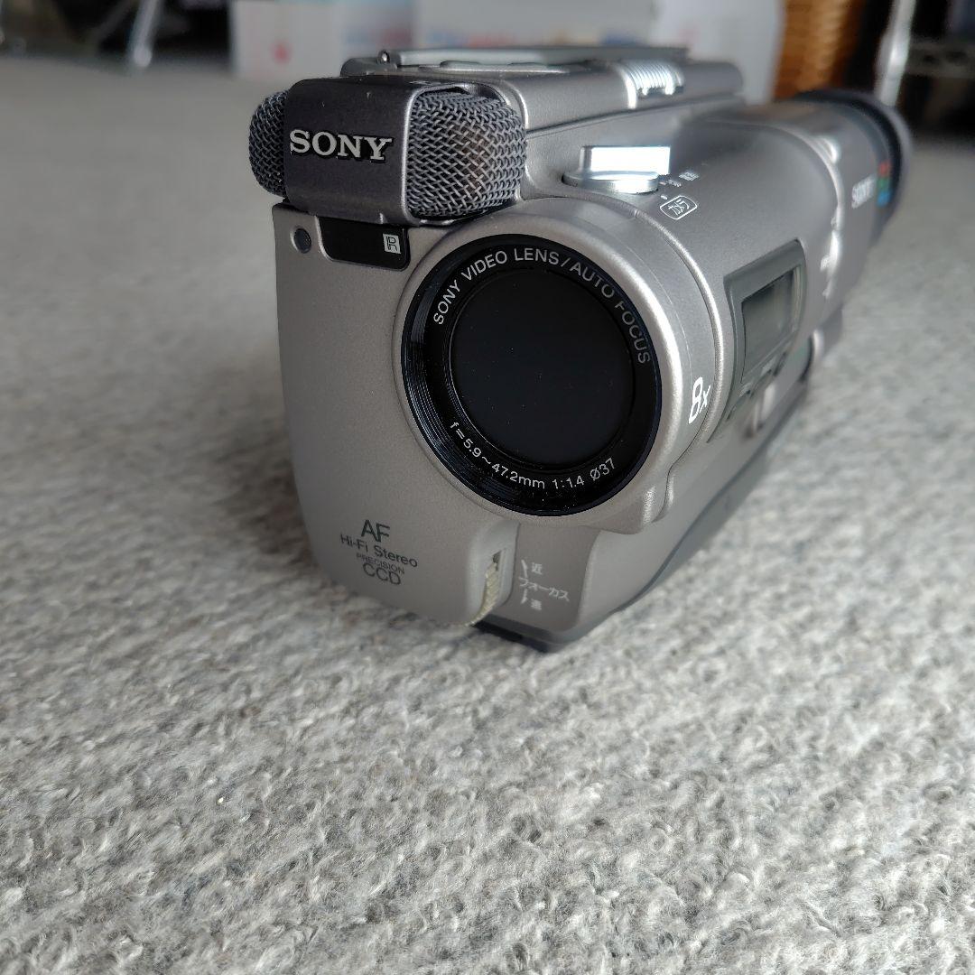 再生良好 SONY Handycam video Hi8 本体 AVケーブル付き