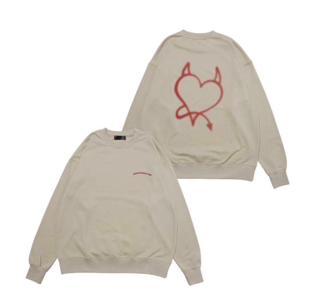 BABYMONSTER LOVE MONSTERS スウェット ベージュ XL