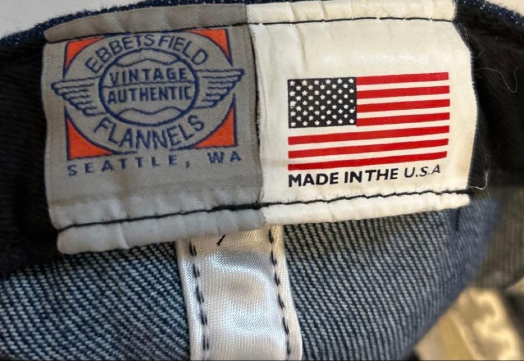 エベッツフィールドフランネルルズ　デニムキャップ　made in USA