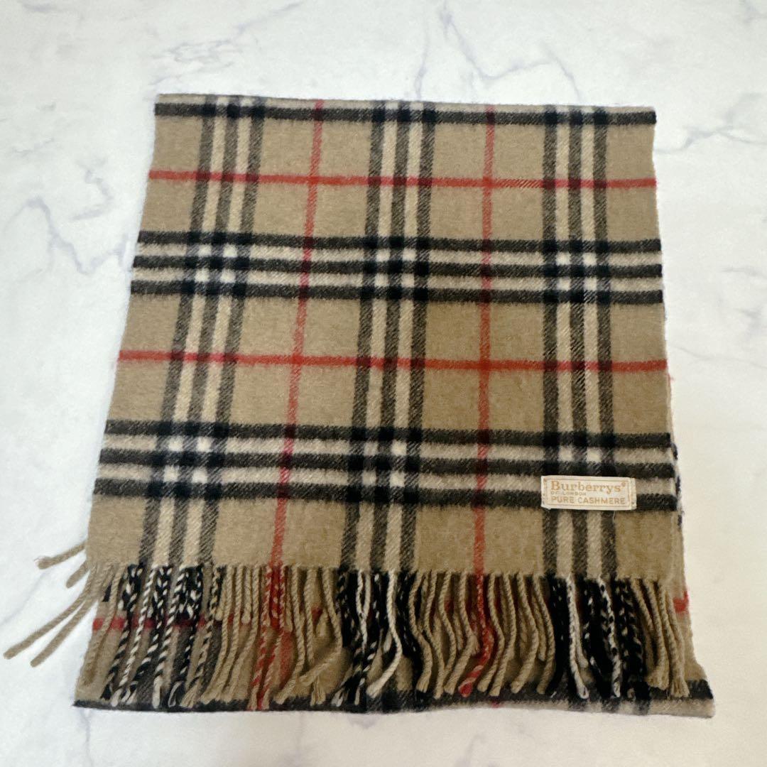 Burberry`s ピュアカシミヤ マフラー ノバチェック バーバリーズ