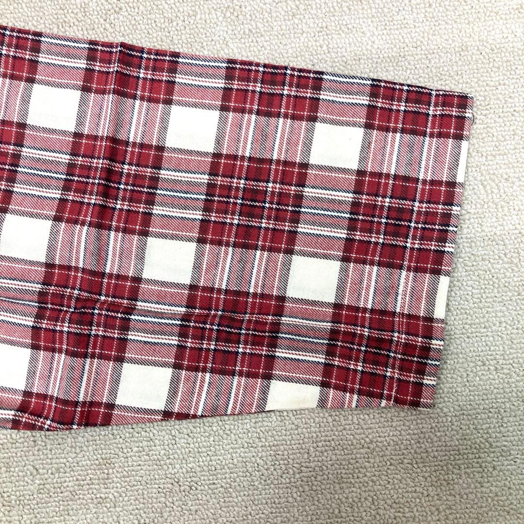 新品❤️ Champion ルームウェア　上下セット　チェック柄　レッド　LL