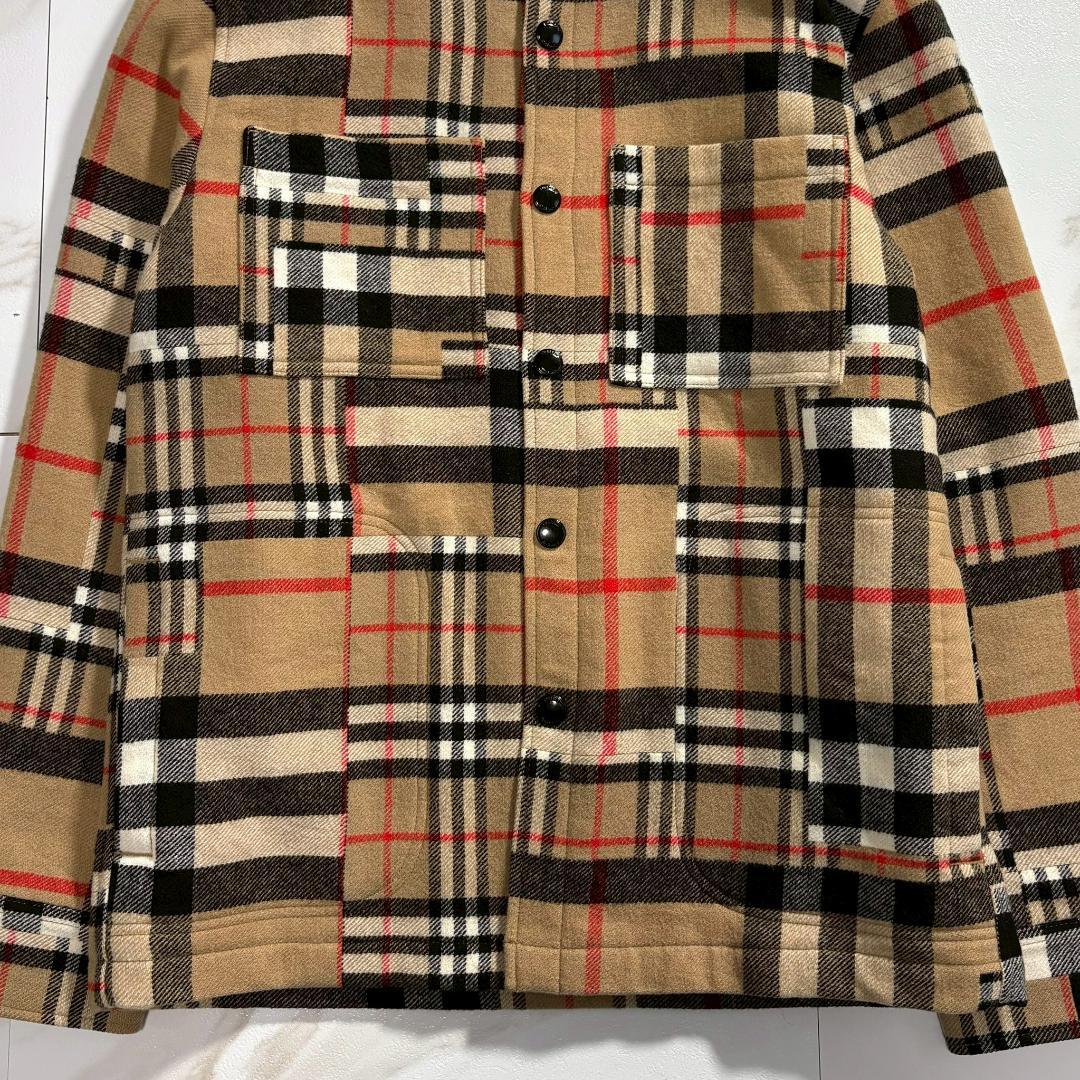 【美品】バーバリー ロンドン ノバチェック パッチワーク ブルゾン ジャケット