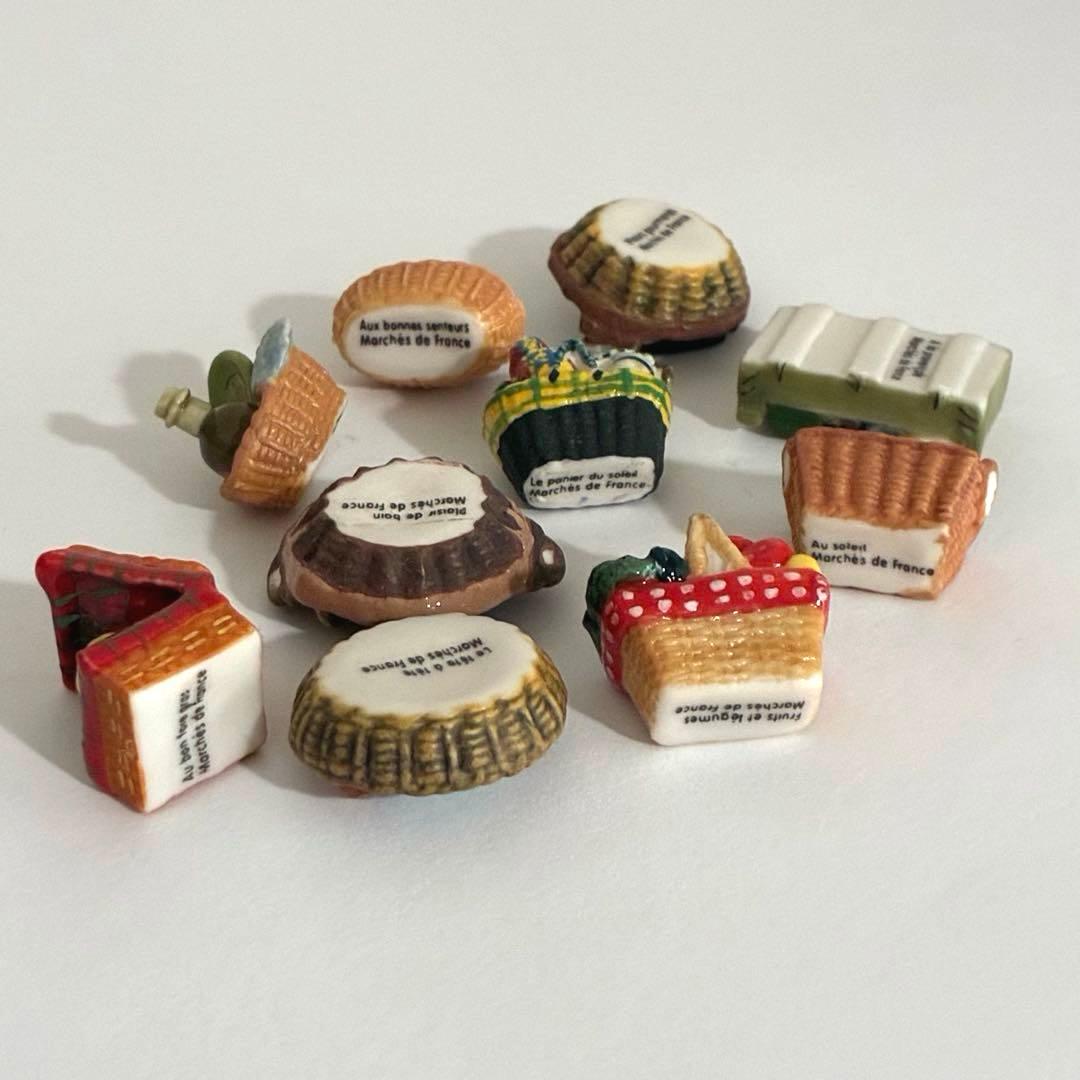 フランスのマルシェ　レア　フェーブ　ヴィンテージ　陶器　フランス　ミニチュア