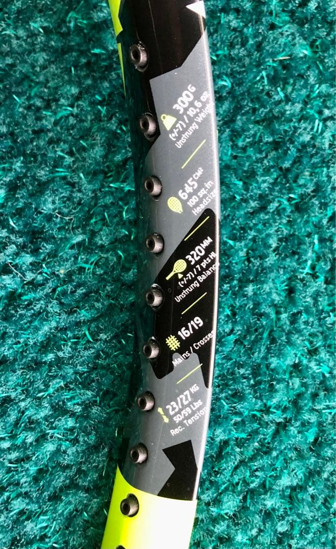 新品未使用 Babolat PURE AERO G1 ガット付き