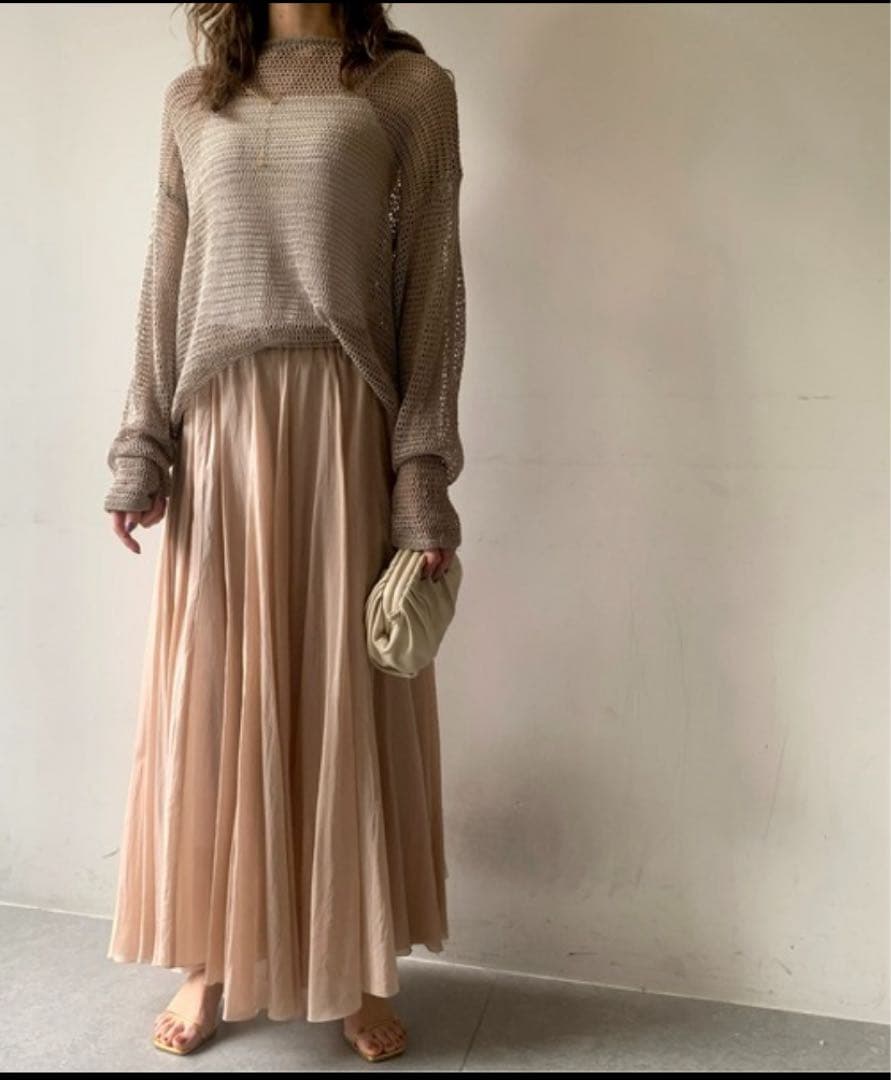 ウィムガゼット定価31900円　♡ スカート シルクローンスカート　ピンク