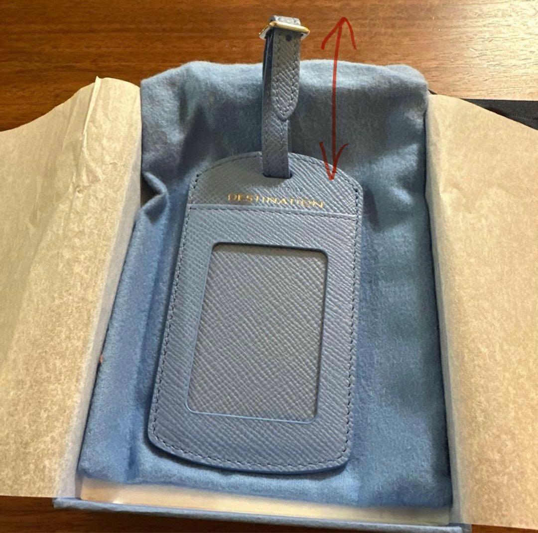 【新品未使用】SMYTHSON スマイソン ネームタグ 水色