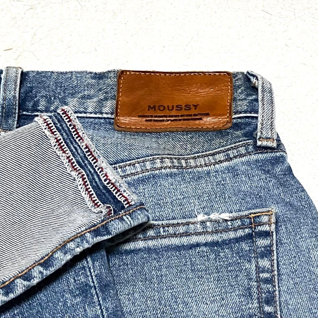 MOUSSY MVS FLARE 27 ブルー ロング丈 フレア ブーツカット