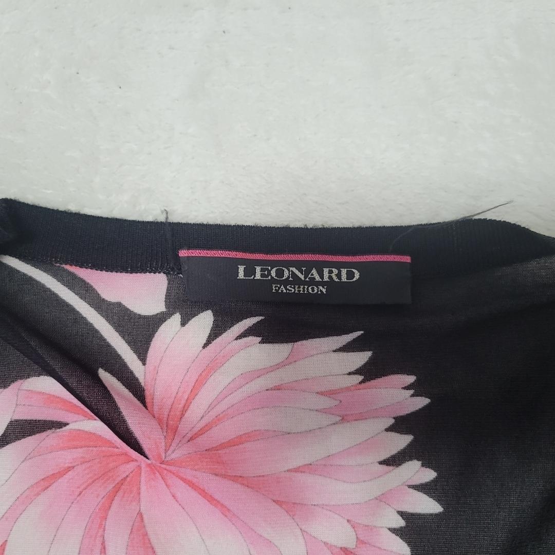 LEONARD FASHION レオナール ファッション シアー カーディガン