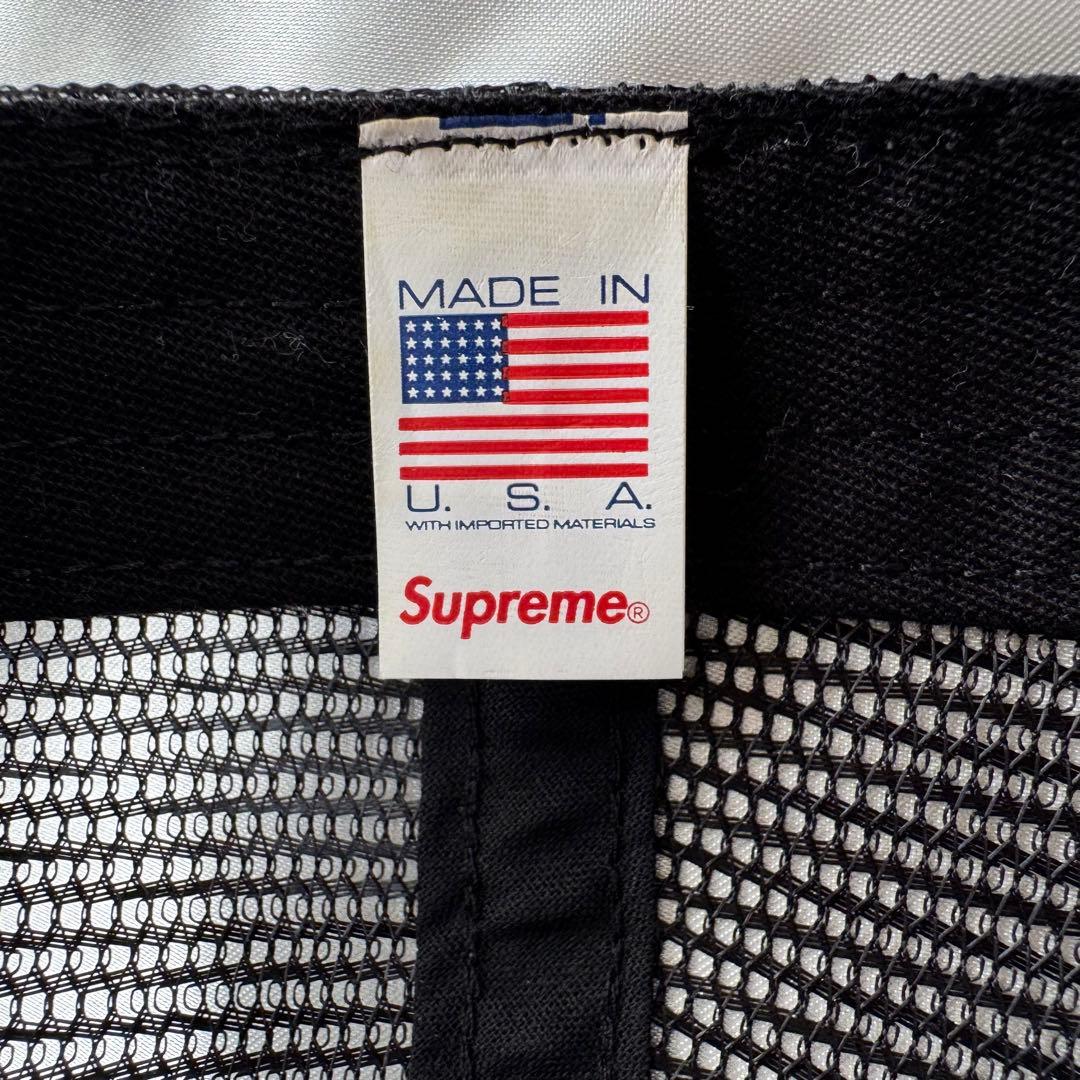 Supreme シュプリーム メッシュキャップ ブラック×ホワイト