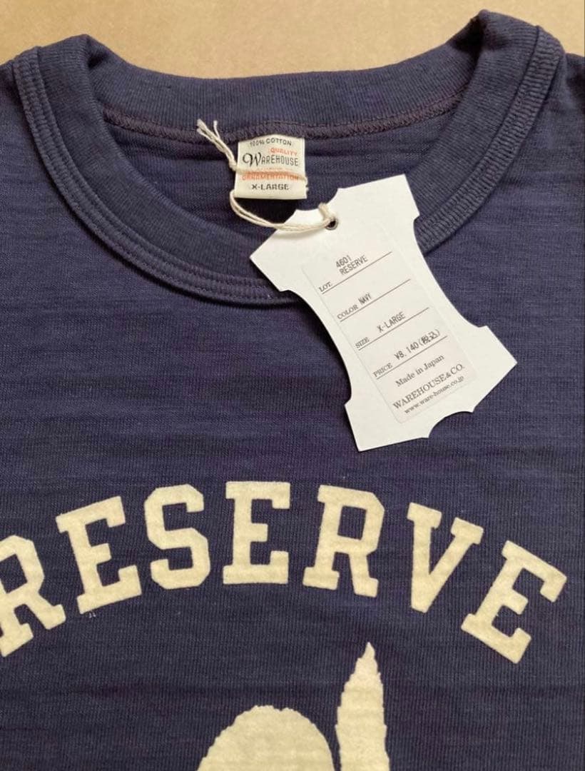 新品 ウエアハウス 4601 RESERVE キャット Tシャツ XL ナスコン