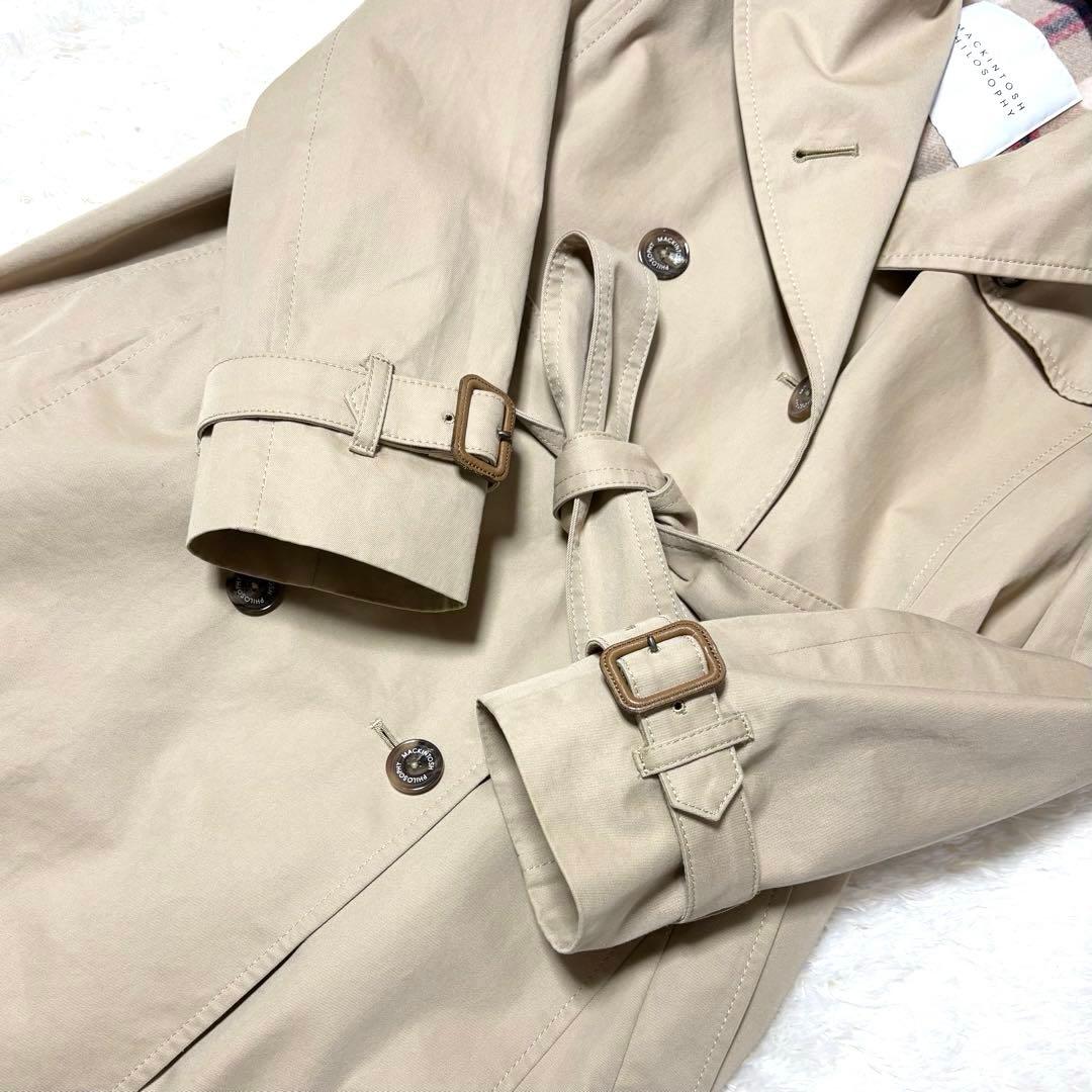 極美品 マッキントッシュ トレンチコート ベージュ 38 ライナー M ゆとり有