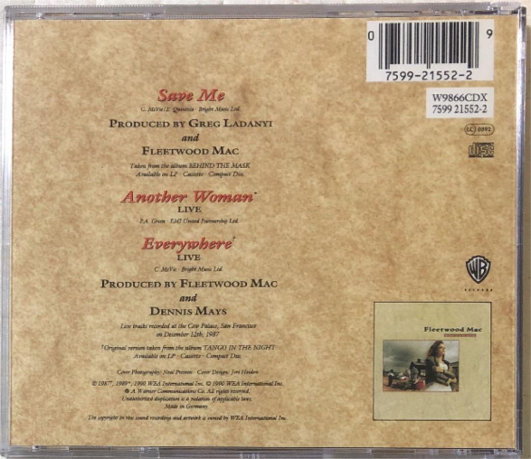 Fleetwood Mac/ Save Me & In The Back Of〜