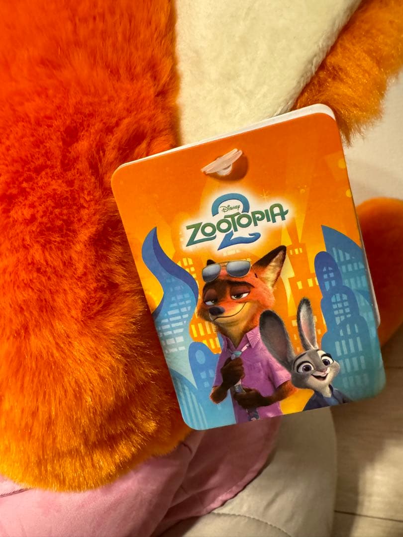 ズートピア　ニック disney ディズニー　ブランケット入りぬいぐるみ50cm