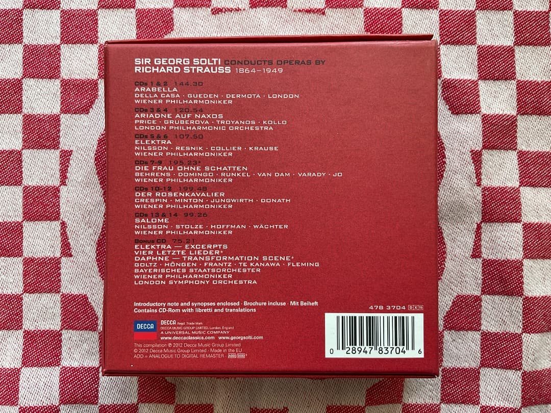 リヒャルト・シュトラウス オペラ集 ショルティ Strauss Solti