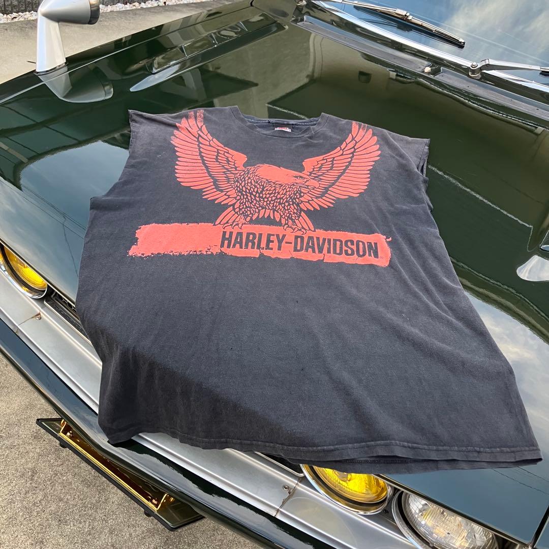 Harley Davidson 2XL タンクトップ 古着 Tシャツ プリント