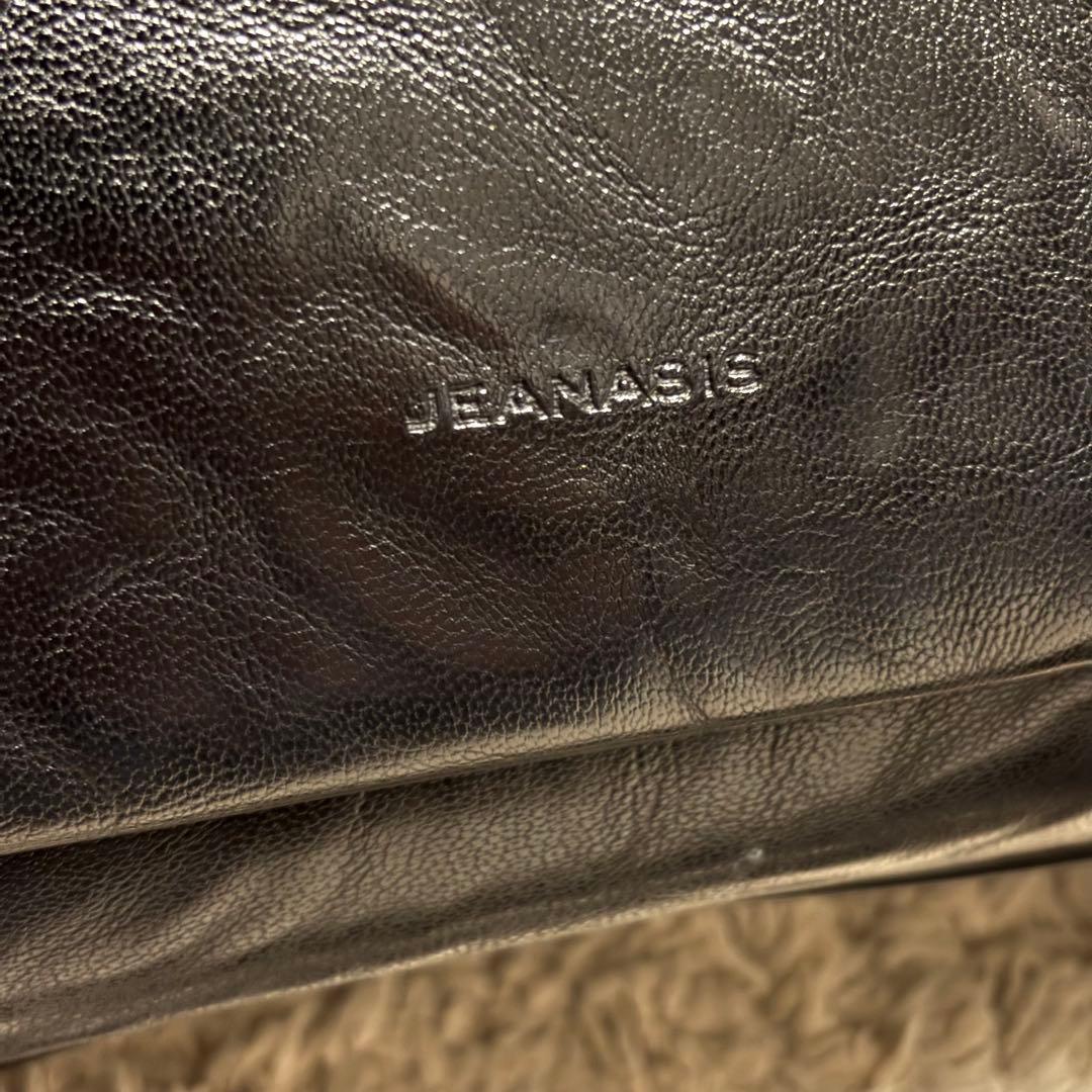 JEANASIS アンティークフェイクレザーボストン ブラック y2k