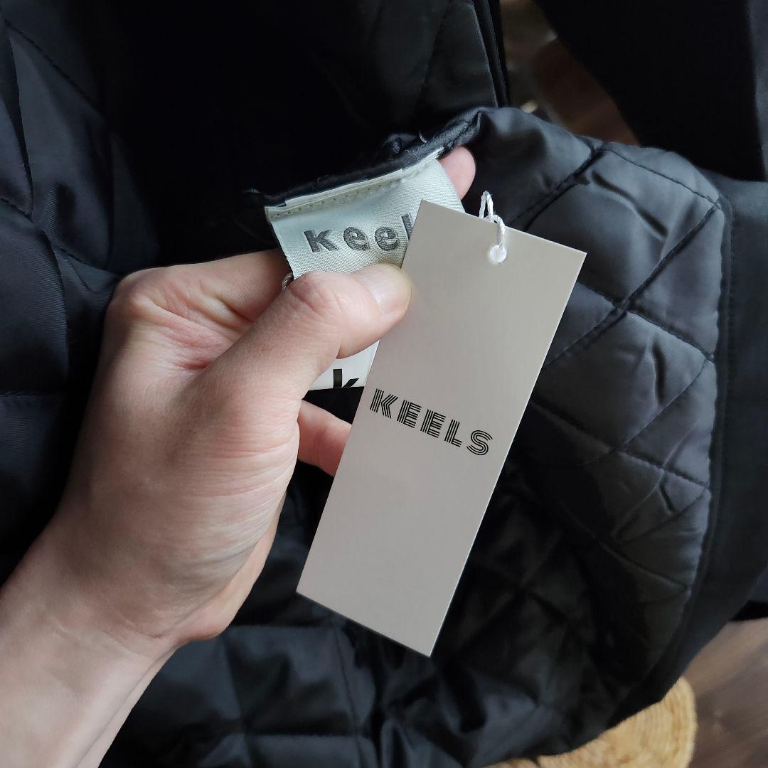 keels モッズコート　ロング　ブラック　中綿　ライナー　フード